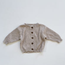 Load image into Gallery viewer, Grown Knit Cardigan Walnut (6-12m)
