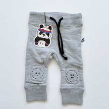 Load image into Gallery viewer, Minti Deluxe Furry Patch Trackies Grey Marle NEW (6-12m)
