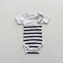 Load image into Gallery viewer, Le Edit Organic Bodysuit Stripe NEW (0-3m)

