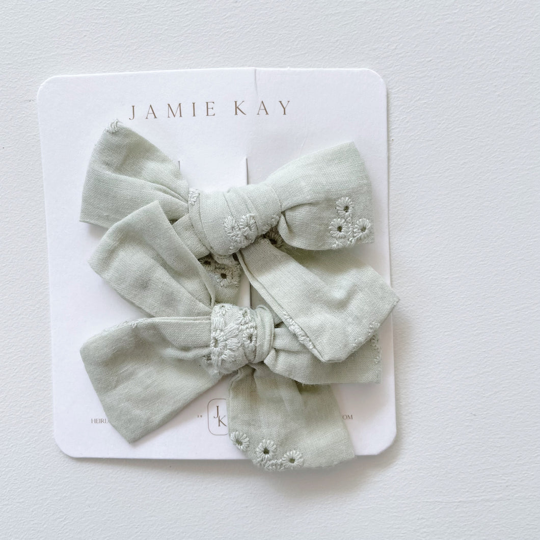 Jamie Kay Madeline Bow - Misty Green NEW (OS)