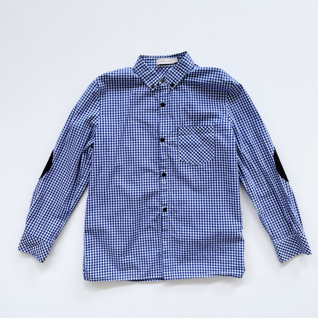 Carbon Soldier Navy Checkered Shirt (8y)