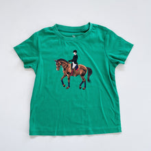 Load image into Gallery viewer, Horse Riding Kindy T-Shirt Green (4y)
