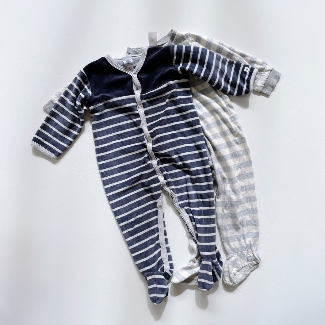 Petit Bateau All-In-One Bundle Stripes (12-18m)