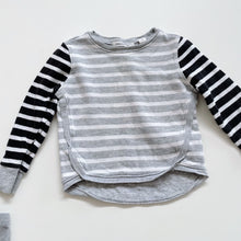 Load image into Gallery viewer, Country Road Grey Leggings + Stripe Jumper (2y)
