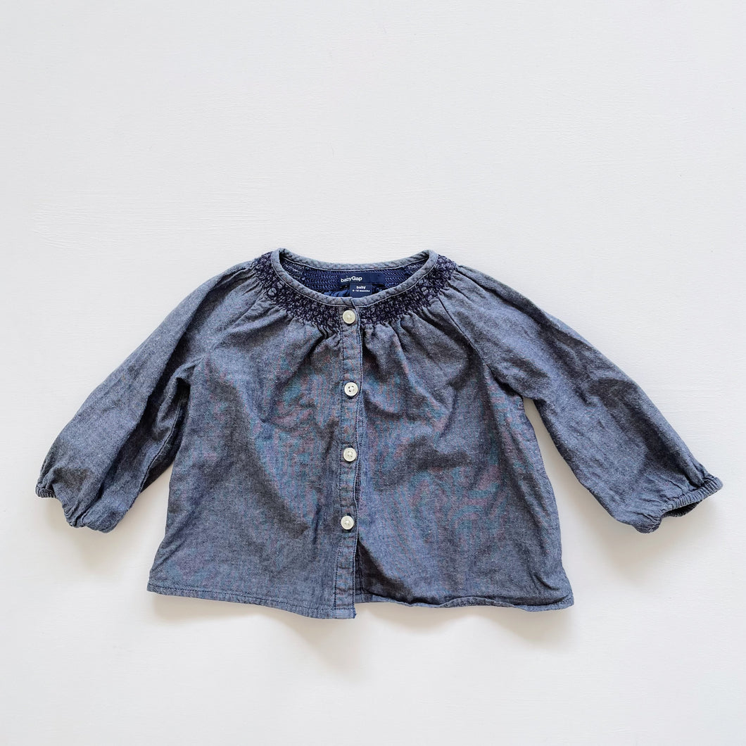 BabyGap Denim-Like Blouse (3-6m)