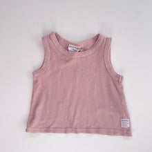 Load image into Gallery viewer, Staples by Eve Girl Pink Waffle Tank Top (4y)
