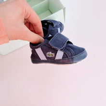 Load image into Gallery viewer, My First Lacoste Canvas Shoes Blue (0-3m)
