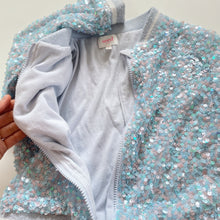 Load image into Gallery viewer, Seed Heritage  Sequin Bomber Jacket Blue (7y)
