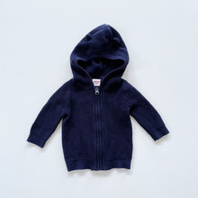 Load image into Gallery viewer, Seed Cotton Knit Cardigan Navy NWOT (3-6m)
