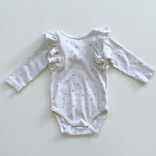 Load image into Gallery viewer, Jamie Kay Organic Floral Bodysuit White (6-12m)
