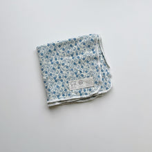 Load image into Gallery viewer, Nature Baby Merino Swaddle Blue Floral (80cm x 80cm)
