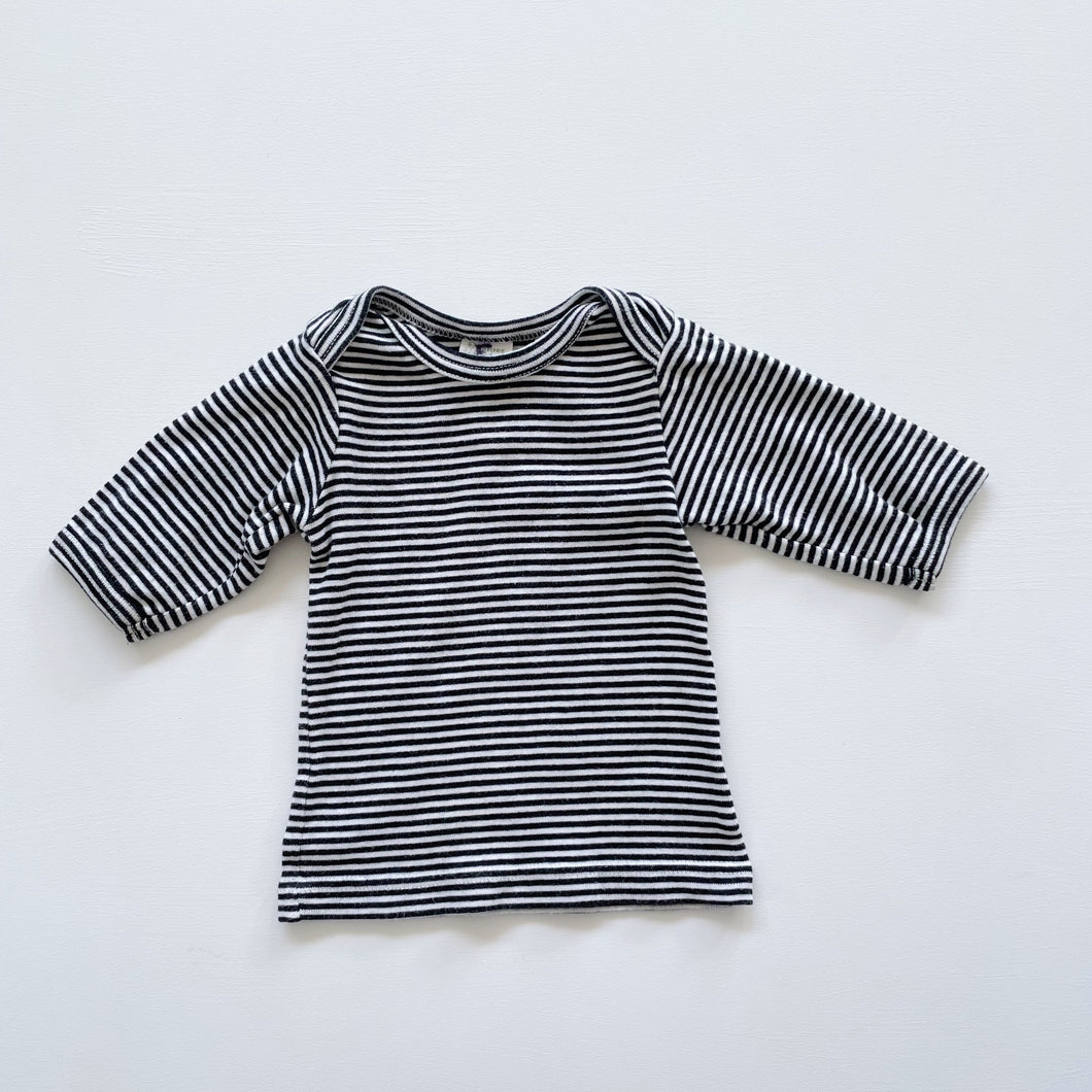 Nature Baby Organic L/S Top Stripes (0-3m)