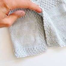 Load image into Gallery viewer, Gorgeous Handmade Wool Knitted Hat + Cardigan Powder Blue (0-3m)
