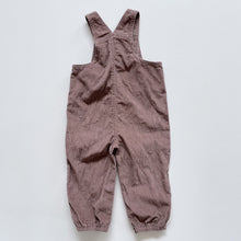 Load image into Gallery viewer, Carter's Cord Overalls Brown Teddy Pocket (18m)
