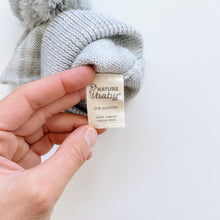 Load image into Gallery viewer, Nature Baby Merino Alpine Pom Pom Beanie Grey (0-6m)
