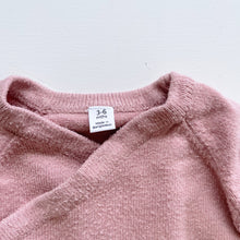 Load image into Gallery viewer, M&amp;S Knit Kimono Romper Blush (3-6m)
