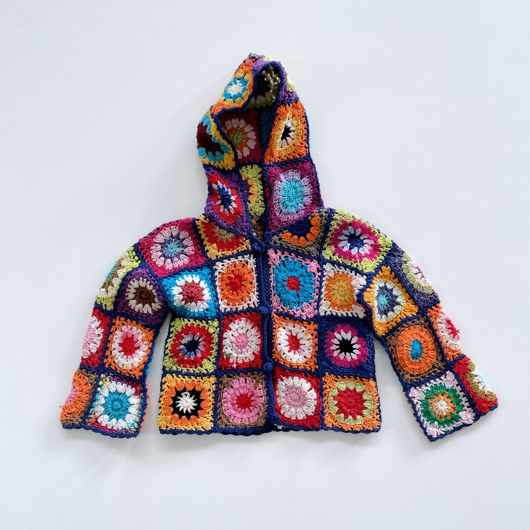 Handmade Crochet Cotton Cardigan (3y)