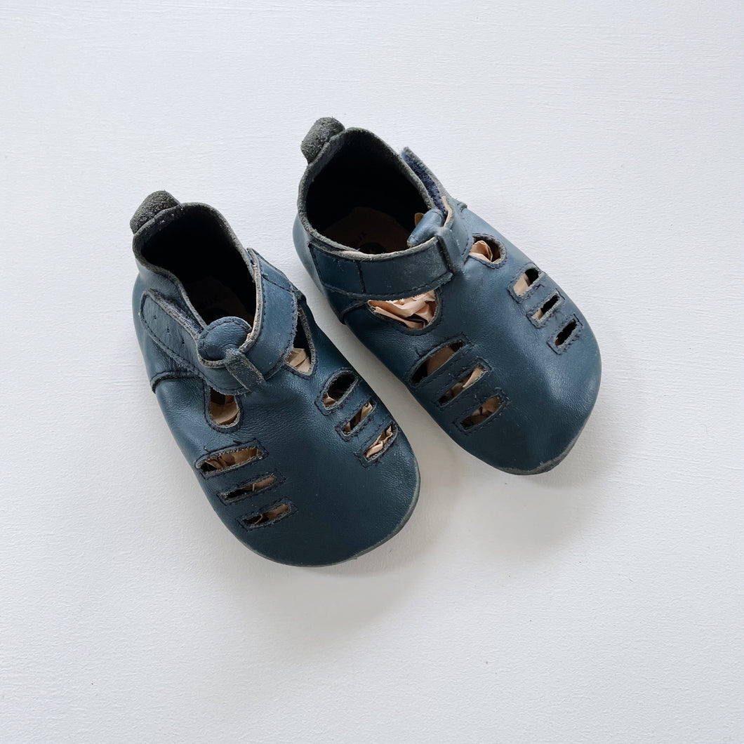 Bobux Soft Soles Navy Velcro Sandals (M/ EU19/ UK3/ US4)