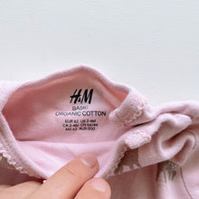 Load image into Gallery viewer, H&amp;M Organic Cotton L/S Bodysuit Pink Fawn (0-3m)
