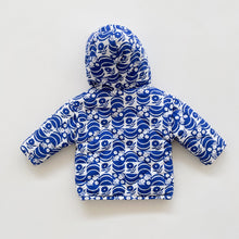 Load image into Gallery viewer, Seed Quilt Jacket Cobalt Blue Floral NEW (3-6m)
