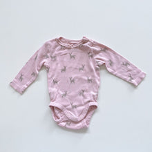 Load image into Gallery viewer, H&amp;M Organic Cotton L/S Bodysuit Pink Fawn (0-3m)
