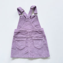 Load image into Gallery viewer, Jamie Kay Cord Pinafore Dress Purple (7y)
