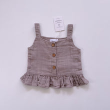 Load image into Gallery viewer, Jamie Kay Organic Muslin Frilly Singlet NEW (2y)
