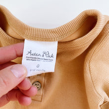Load image into Gallery viewer, Aster &amp; Oak Organic Rib Bodysuit Mustard (6-12m)
