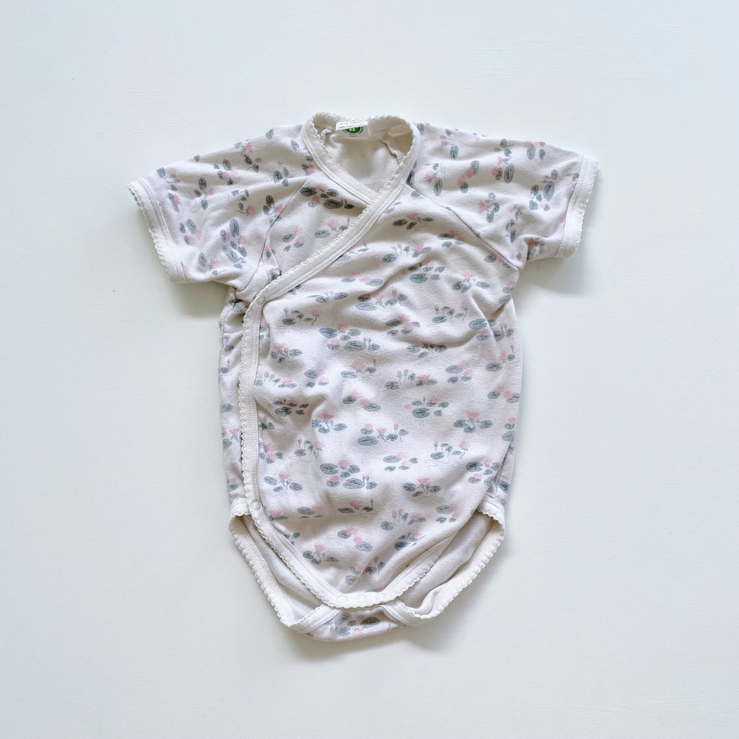 Nature Baby Organic Kimono S/S Bodysuit Water Lily (6-12m)