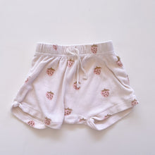 Load image into Gallery viewer, Wilson &amp; Frenchy Organic Shorts | Terry Strawberries (12-18m)
