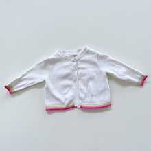 Load image into Gallery viewer, Fox &amp; Finch Cardigan Rainbow / White (0-3m)
