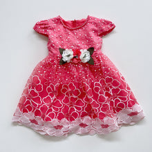 Load image into Gallery viewer, Cherry Blossoms Dress Pink/ Lace (2-3y)
