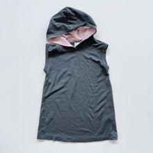 Load image into Gallery viewer, Love Baby Merino Hooded Dress Grey/Pink (2y)
