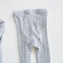Load image into Gallery viewer, Grey Ribbed Stockings Bundle 2x (7-8y)
