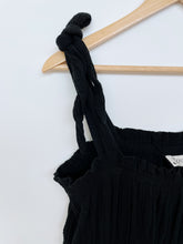 Load image into Gallery viewer, Lilou Maternity/ Breastfeeding Dress Black Muslin Cotton (S)
