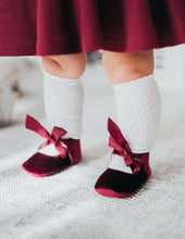 Load image into Gallery viewer, Karibou Victoria Velvet Mary Janes - Cherry Red NWOT (AU3 / 6-12m))
