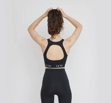 Load image into Gallery viewer, LETE Organic Bamboo Native Bra | Black (w4)
