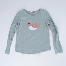 Load image into Gallery viewer, Green Sequin Bird Top (9-10y)
