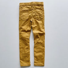 Load image into Gallery viewer, Mustard Dotted Jeans (6y)
