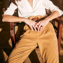 Load image into Gallery viewer, Sezane Brown Austin Paperbag Trousers (M/38)
